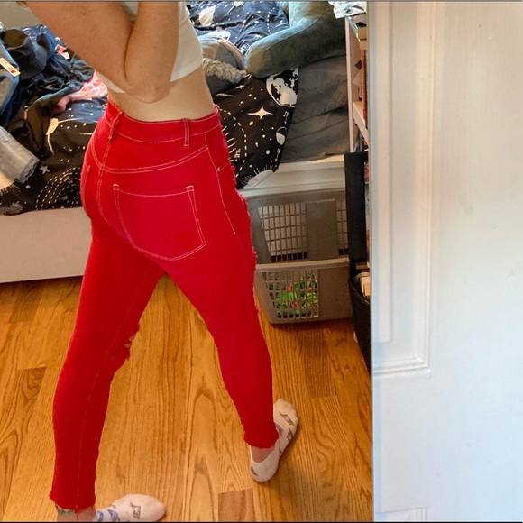 Garage Red Jeans - Picture 5 of 9